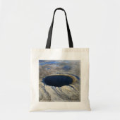 Luchtkrater Pingualuit, Quebec, Canada. Tote Bag (Voorkant)