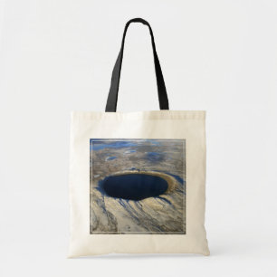Luchtkrater Pingualuit, Quebec, Canada. Tote Bag