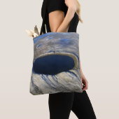 Luchtkrater Pingualuit, Quebec, Canada. Tote Bag (Dichtbij)