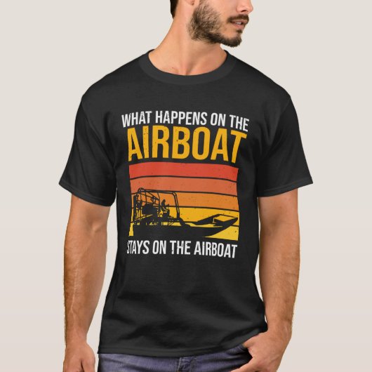 Luchtkussenboot luchtboot t-shirt (Voorkant)