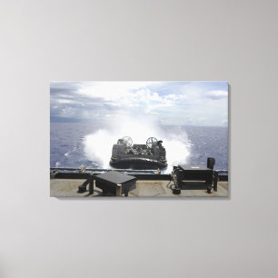 Luchtkussencombinatie voor een landingsvaartuig canvas afdruk