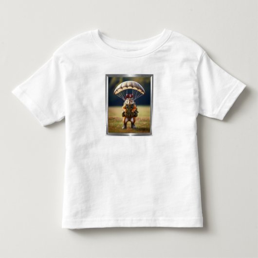 Luchtlanding Para Eekhoorn Kinder Shirts (Voorkant)