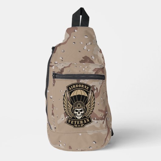 Luchtlanding Veteraan Schedel Sling Bag (Voorkant)
