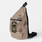 Luchtlanding Veteraan Schedel Sling Bag (Rechterhoek)