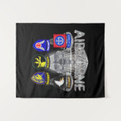 Luchtlandingdivisies van het leger in het verleden wandkleed (Voorkant (horizontaal))