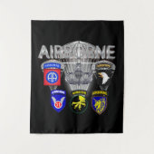 Luchtlandingdivisies van het leger in het verleden wandkleed (Voorkant)