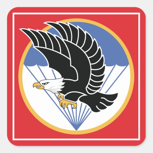 Luchtlandingsarend Zuid-Vietnam Vierkante Sticker (Voorkant)