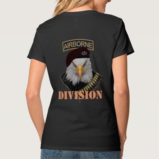 Luchtlandingsdivisie Leger militaire adelaar dekki T-shirt (Achterkant)