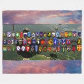 LUCHTLANDINGSEENHEDEN FLEECE DEKEN (Voorkant (Horizontaal))