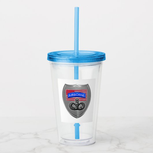 Luchtlandingstroepen Acryl Drinkbeker (Voorkant)