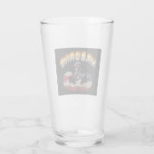 Luchtlandingstroepen Vlammende Sprongvleugels Glas (Achterkant)