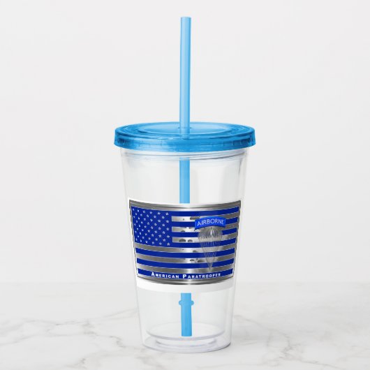 Luchtlandingstroeper Acryl Drinkbeker (Voorkant)