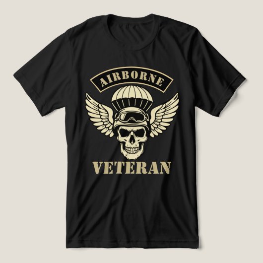 Luchtlandingveteraan Tri-Blend Shirt (Design voorkant)