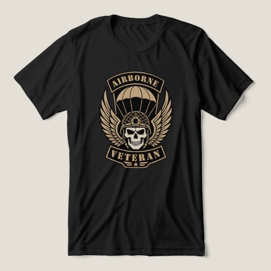 Luchtlandingveteranen Tri-Blend Shirt (Design voorkant)