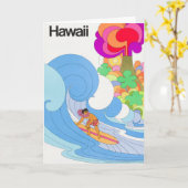 luchtlijn Hawaii: Briefkaart reizen (Gele Bloem)