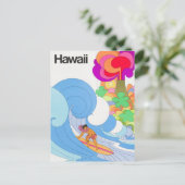  luchtlijn Hawaii Reis Briefkaart (Staand voorkant)