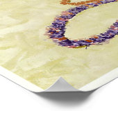  luchtlijn Hawaii Reis Poster (Hoek)