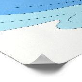 luchtlijn Hawaii Reis Poster (Hoek)