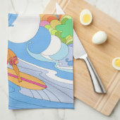  luchtlijn Hawaii Reis Theedoek (Quarter Fold)