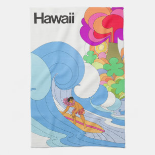  luchtlijn Hawaii Reis Theedoek