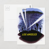  luchtlijn Los Angeles Briefkaart (Voorkant / Achterkant)