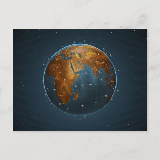 Luchtlijnen 2 briefkaart (Voorkant)