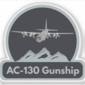 Luchtmacht AC-130 Gunship Sticker (Voorkant)