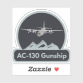 Luchtmacht AC-130 Gunship Sticker (Vel)