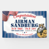 Luchtmacht Afstuderen 321 TRS Tijgers Mascotte 3x5 Spandoek (Horizontaal)