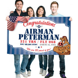 Luchtmacht Afstuderen 321 TRS Warthogs Mascotte 3x Spandoek