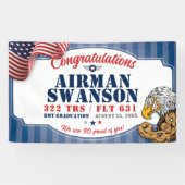 Luchtmacht Afstuderen 322 TRS Eagles Mascotte 3x5' Spandoek (Horizontaal)