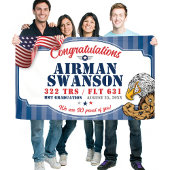 Luchtmacht Afstuderen 322 TRS Eagles Mascotte 3x5' Spandoek