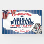 Luchtmacht Afstuderen 326 TRS Bulldogs Mascotte 3x Spandoek (Horizontaal)