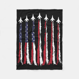 Luchtmacht Amerikaanse vlag 4 juli Patriottisch Fleece Deken