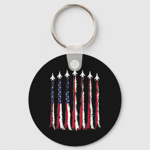 Luchtmacht Amerikaanse Vlag 4 Juli Patriottisch Sleutelhanger