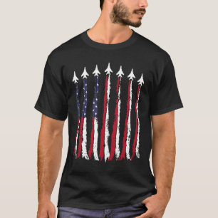 Luchtmacht Amerikaanse Vlag 4 Juli Patriottisch T-shirt