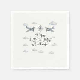 Luchtmacht Baby Shower Servetten Kleine Co-Piloot