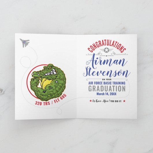 Luchtmacht Basisopleiding 320 Gators BMT Afstudere Kaart (Binnen)