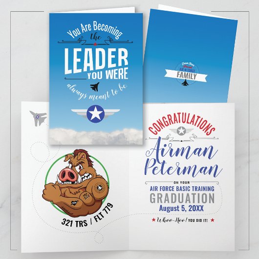 Luchtmacht Basisopleiding 321 Warthogs Afstuderen Kaart