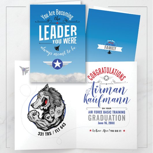 Luchtmacht Basisopleiding 331 Wolfpack Afstuderen Kaart