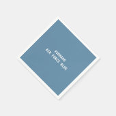 Luchtmacht Blauwe Hex Kleurcode Servetten (Hoek)
