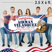 Luchtmacht BMT Afstuderen 320 TRS Eagles Military Spandoek