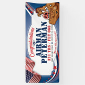 Luchtmacht BMT Afstuderen 321 TRS Warthogs Militar Spandoek (Verticaal)