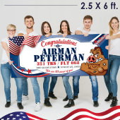 Luchtmacht BMT Afstuderen 321 TRS Warthogs Militar Spandoek