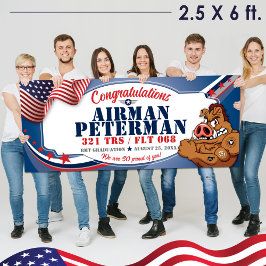 Luchtmacht BMT Afstuderen 321 TRS Warthogs Militar Spandoek