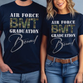 Luchtmacht BMT Afstuderen gebonden Militaire Front T-shirt