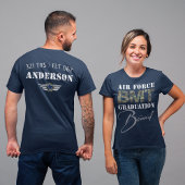 Luchtmacht BMT Afstuderen gebonden Militaire Front T-shirt