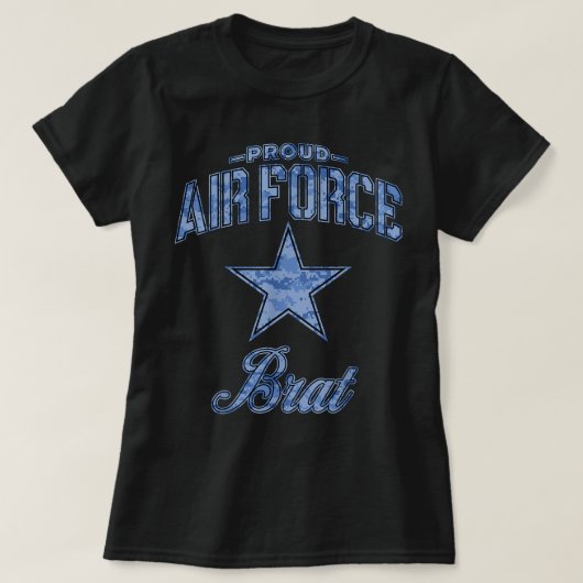 Luchtmacht Brat Shirt voor vrouwen, Mannen, meisje (Design voorkant)