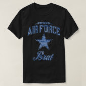 Luchtmacht Brat Shirt voor vrouwen, Mannen, meisje (Design voorkant)