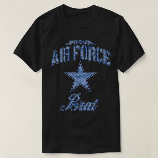 Luchtmacht Brat Shirt voor vrouwen, Mannen, meisje (Design voorkant)